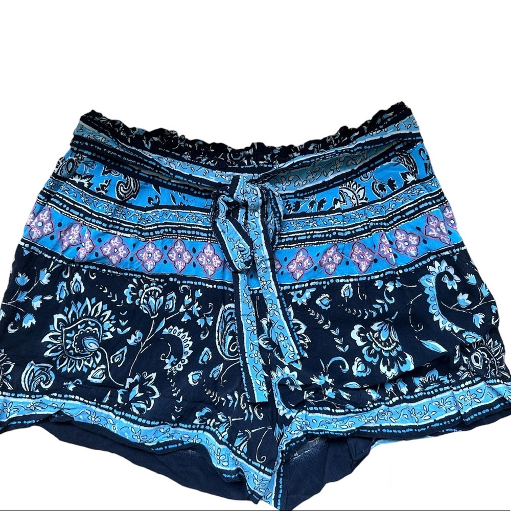 Loft XXS flowy floral design shorts elastic waist